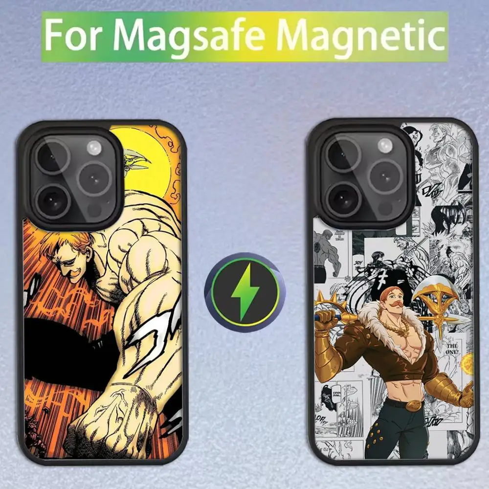 

Comics E-Escanor ArrogantS For iPhone 11,12,13,14,15,16,17,Pro,Max,Plus,Mini,SE4,E Phone Case Magnetic Magsafe Wireless Charging