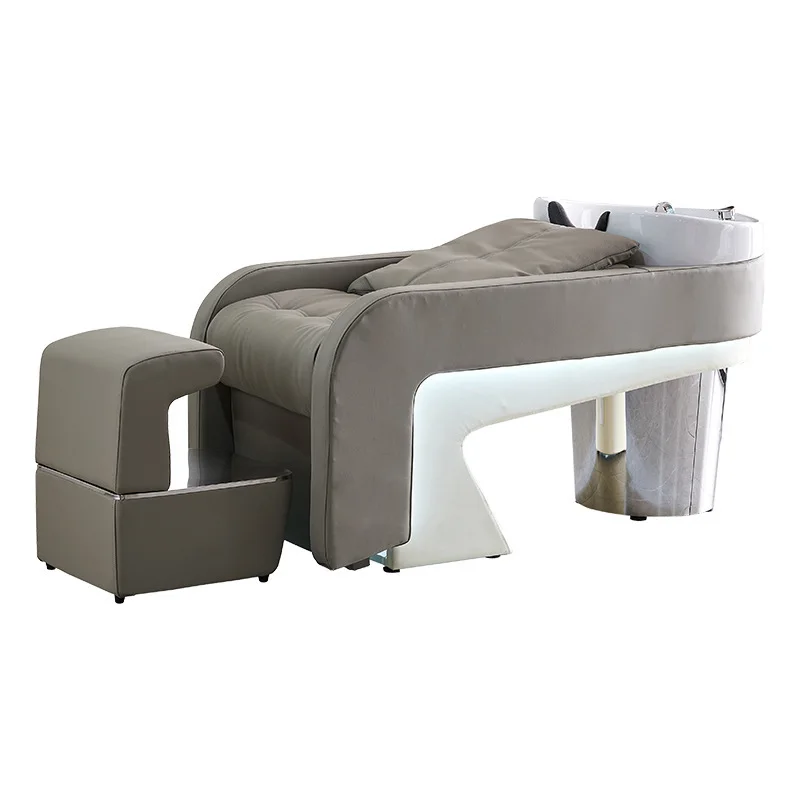 LH1 high-end barber shop fashionable and simple ceramic deep basin half lying flush bed