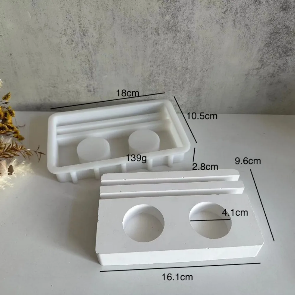 House Ship Anchor Ornaments Silicone Mold Candle Holder Base Silicone Mould DIY Cement Gypsum Home Decorations Mold Resin Molds