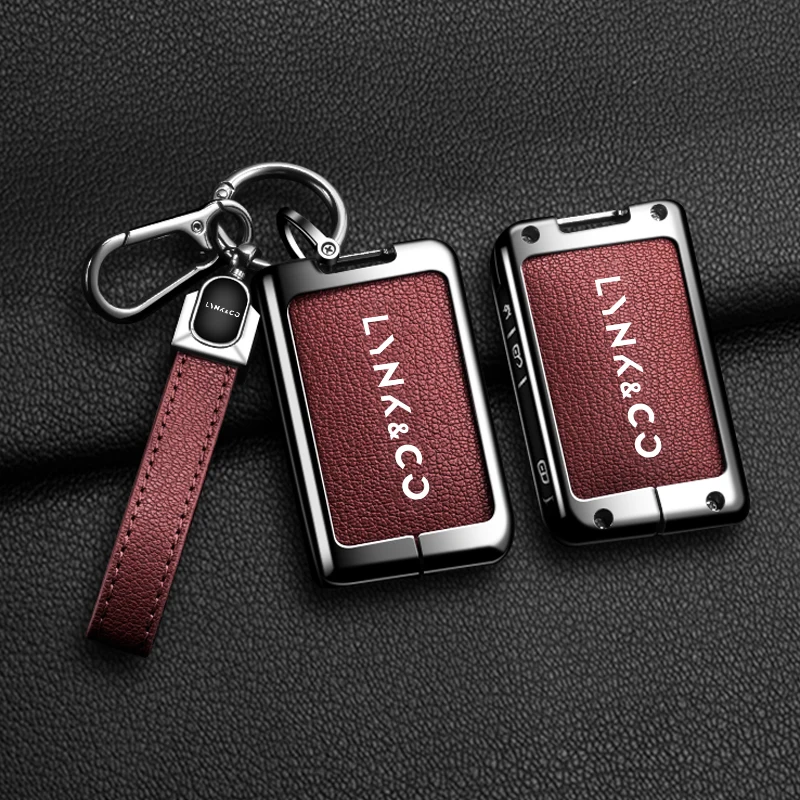 حافظة مفاتيح السيارة من سبائك الزنك مناسبة لـ LYNK & CO LYNK CO 01 03 05 06 09 2024 2025 حافظة حماية مفتاح السيارة عن بعد