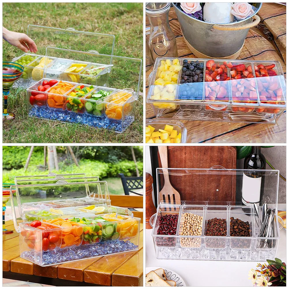 

1Set Compact Spice Jar Set Transparent Organizational Seasoning Container for Kitchen Countertop Salt Pepper Sugar Storage