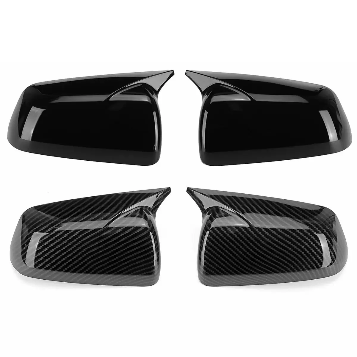 Pair Side Door Rearview Mirror Cover Cap Trim Shell Sticker For Mitsubishi Lancer EX 2008-2012 Car Styling Accessories Part