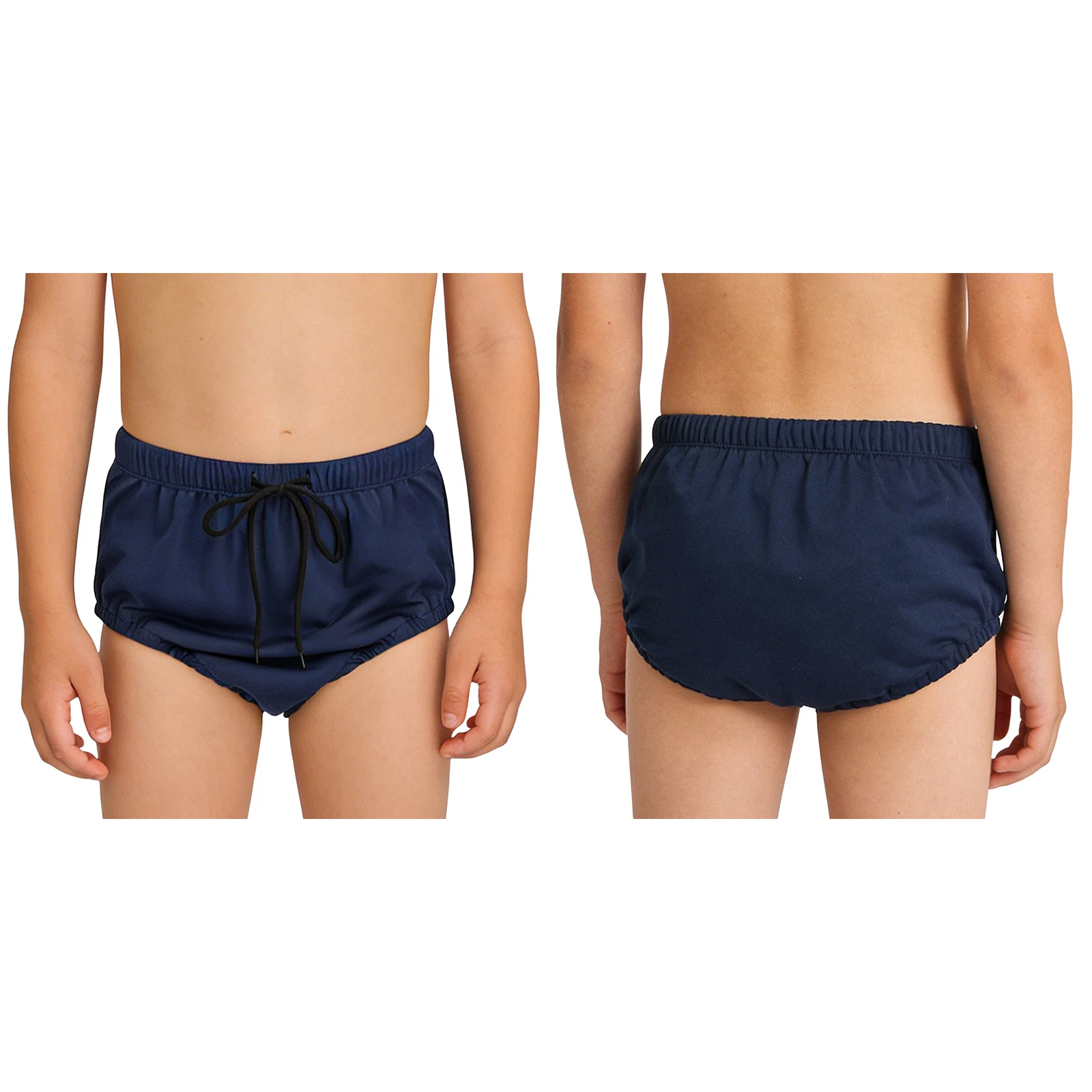 Kids Boys Girls Special Needs Adaptive Clothing Waterproof Leak-proof Washable Diaper Cover Drawstring Swim Briefs Swimwear