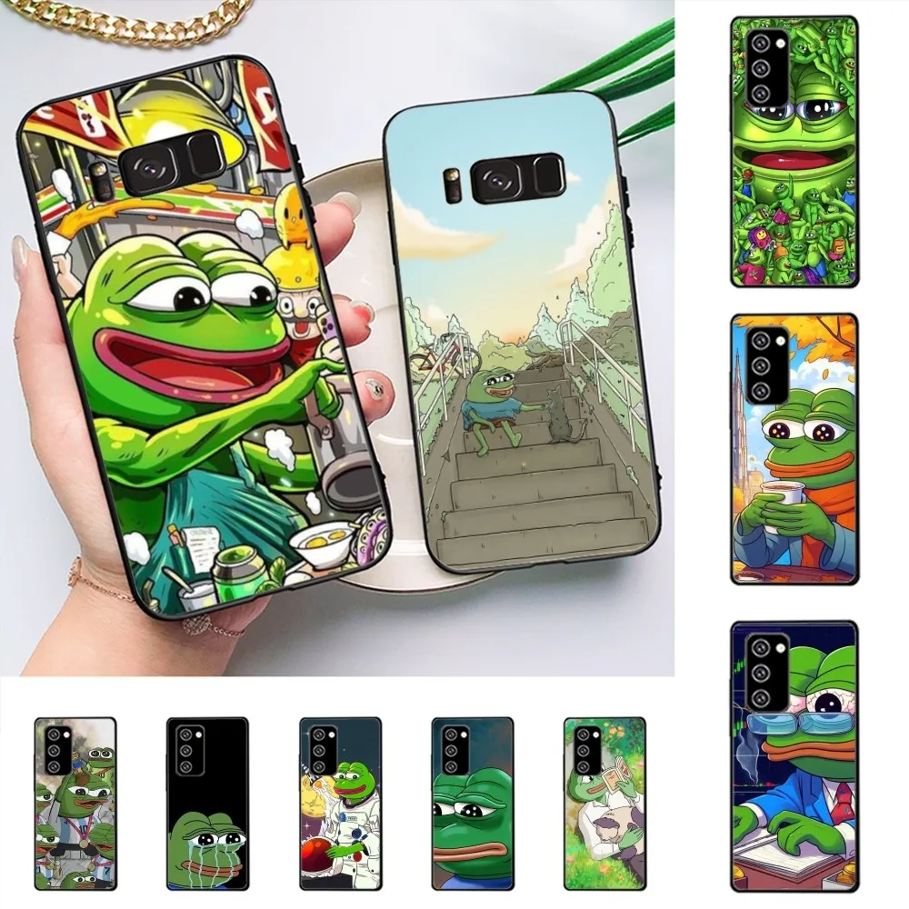 Sad Frog P-Pepe Phone Case For Samsung Note 8 9 10 20 Pro Plus Lite M 10 11 20 30 21 31 51 A 21 22 42 02 03