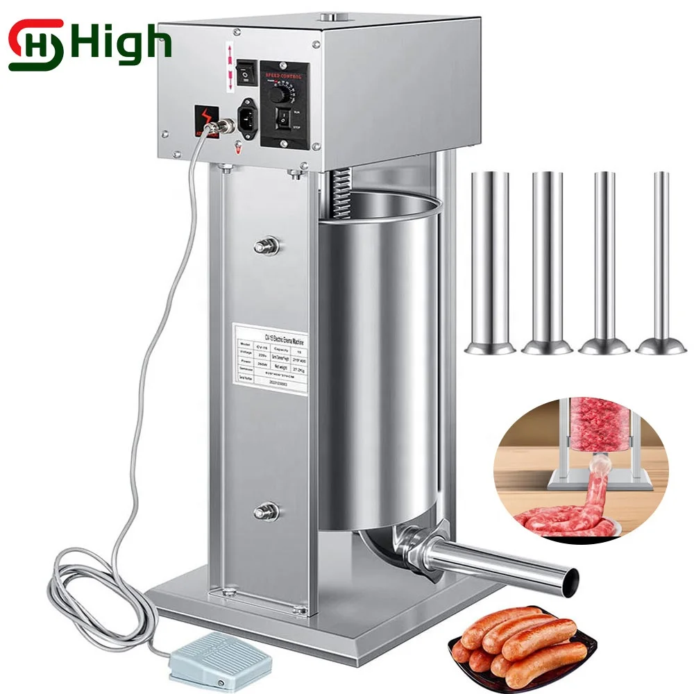 

Automatic Stainless Steel Electric Vacuum Sausage Filler Stuffer Hydraulic Sausage Stuffer