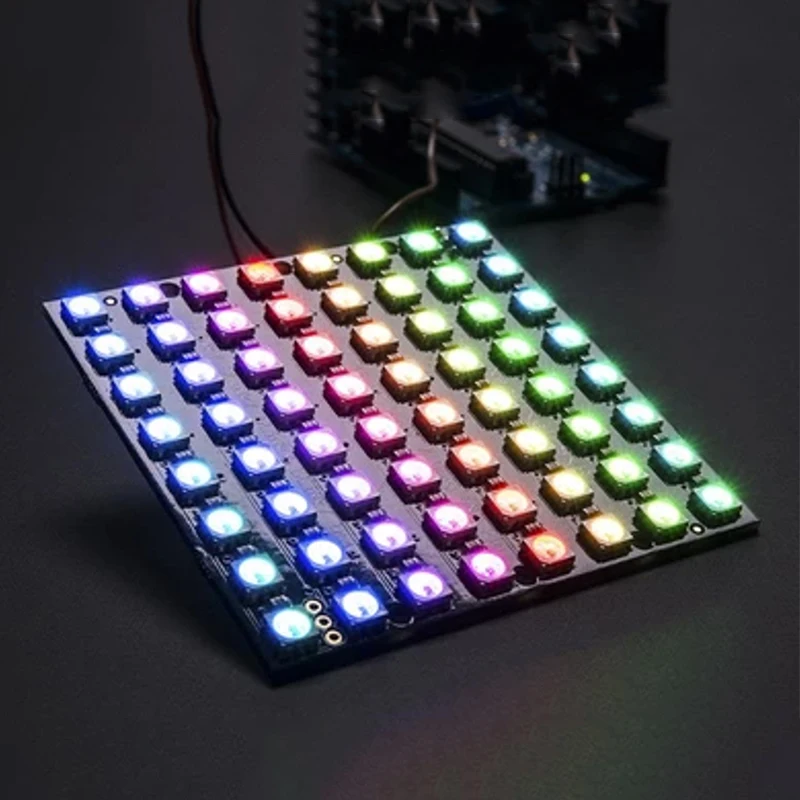 WS2812 LED 5050 RGB 8x8 64-bitowy moduł matrycy LED