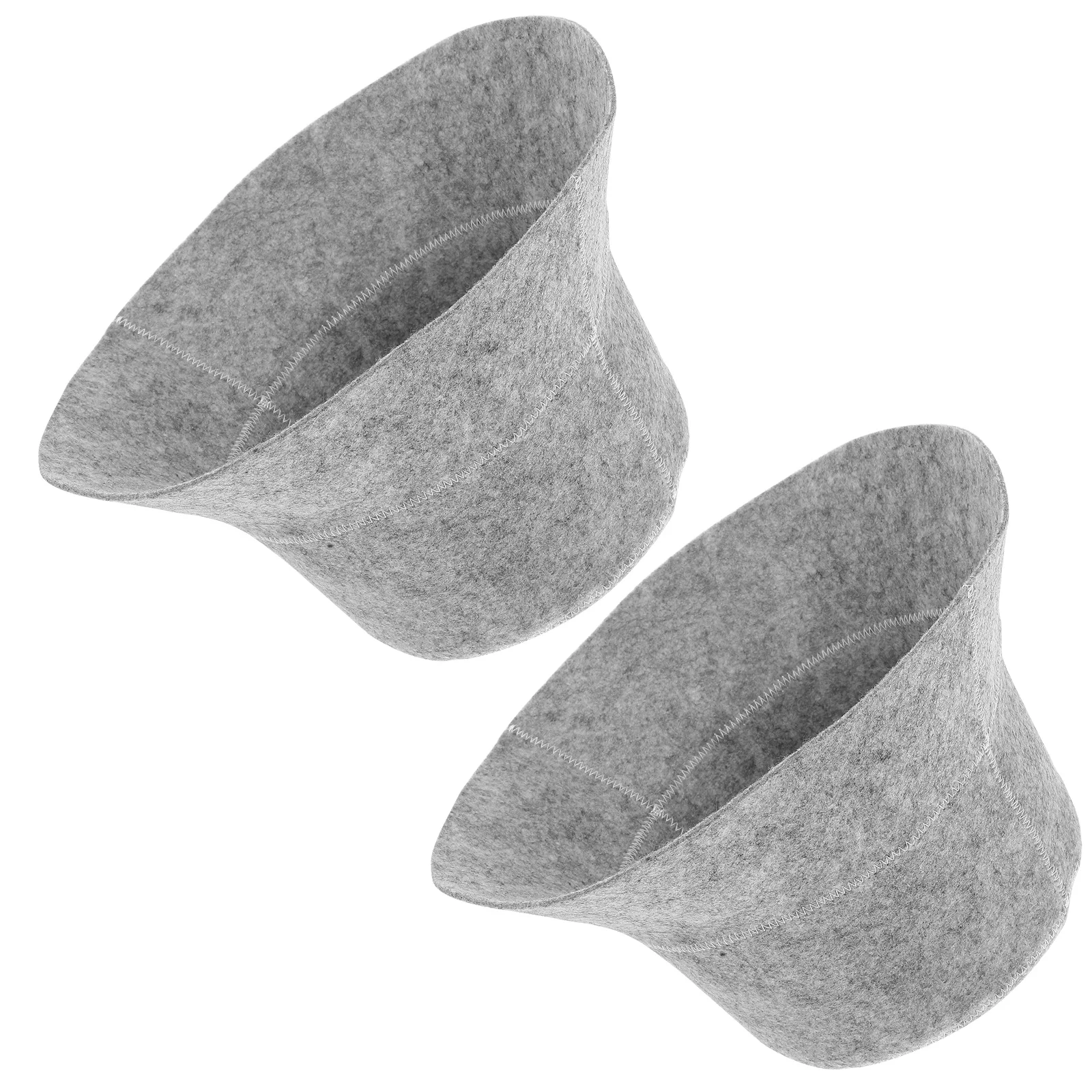 

2 Pcs Cap Accessory Replacement Supply Accessories Sauna Room Supply Bathroom Comfortable Breathable Daily Stylish Gray