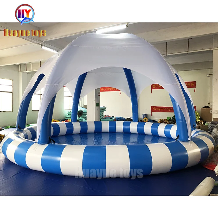 Blue Giant Inflatable Square Water Pool Commercial Inflatable Swimming Pool for Sale