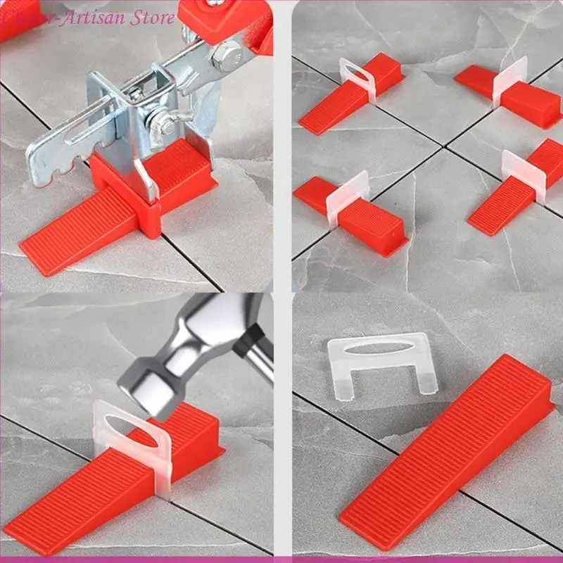 Sistema nivelación baldosas E06B Clips nivelación azulejos 100 piezas para sala estar cocina Base