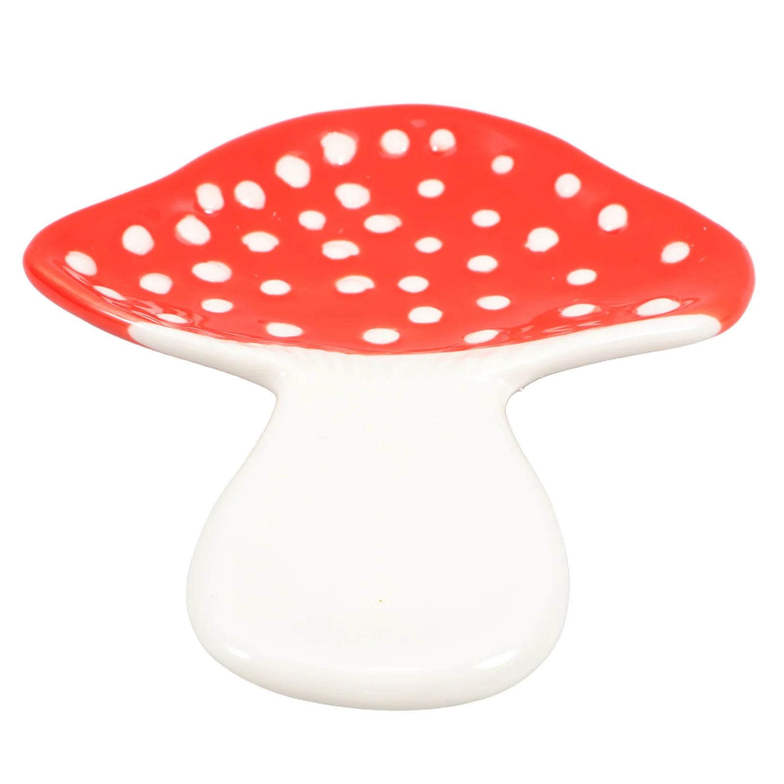 

Functional Mushroom Spoon Rest Ceramic Material for Kitchen Stove Top Counter Decor Utensil Holder Serving Table Dining