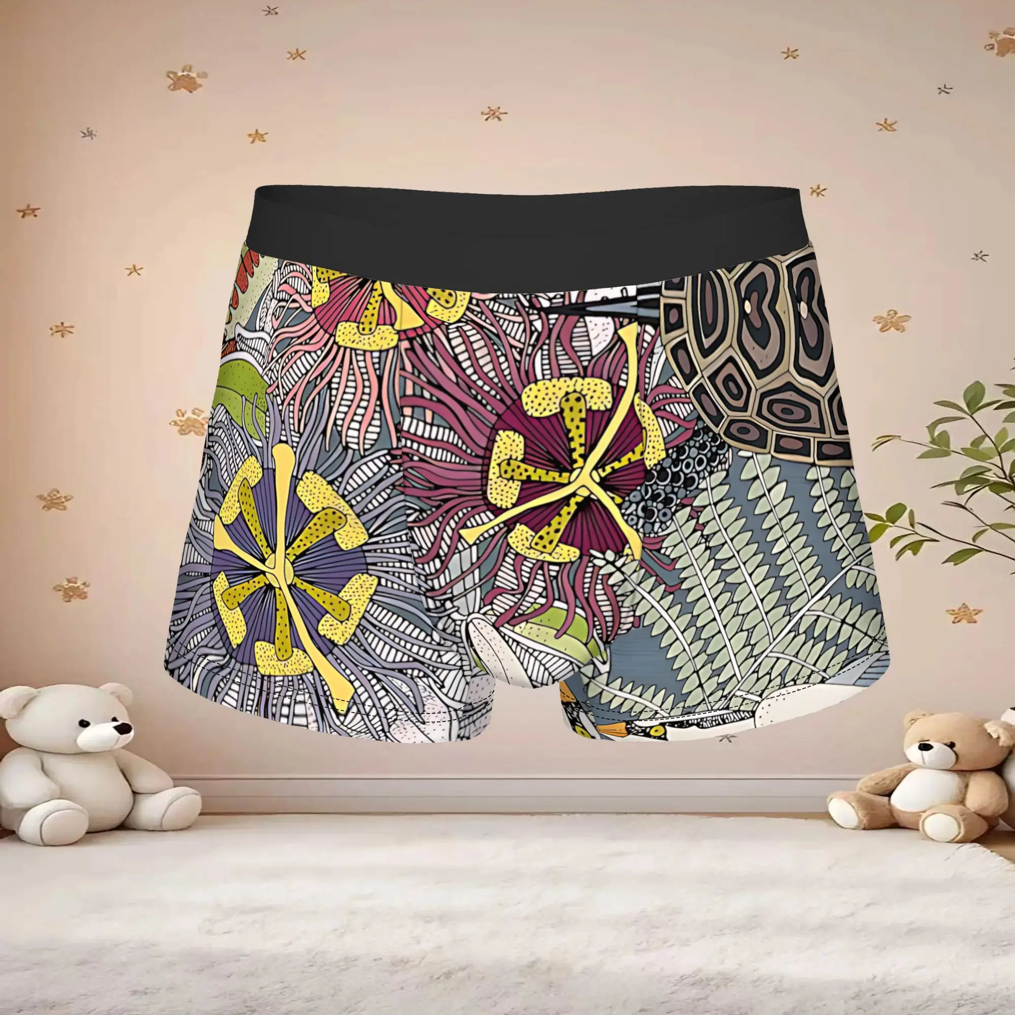 1pc Popular Marsh Nc Blue Slate boxers  Personalized Panties Men's Underwear Print Shorts Boxer Briefs