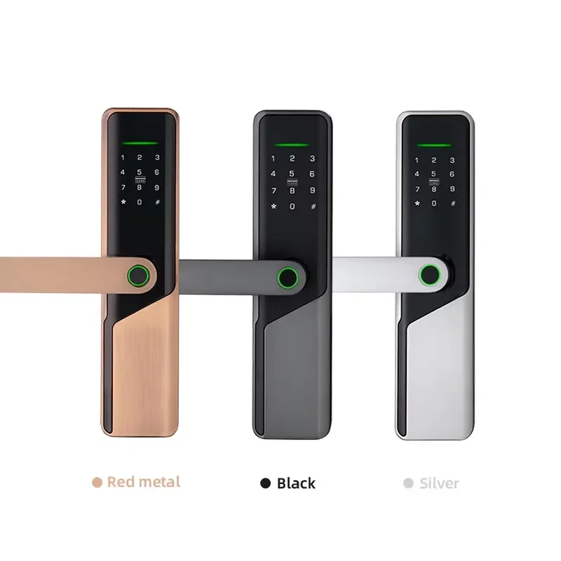 for Tuya for TTlock High Security  Card Password Code Electric Digital Smart Door Lock with Fingerprint Factory