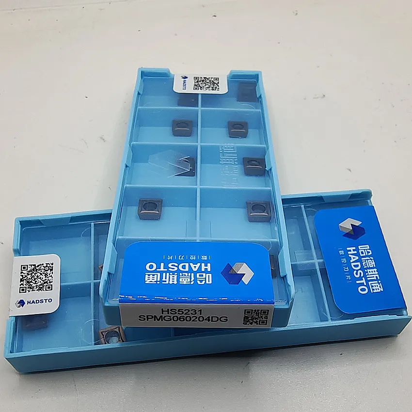 SPMG050204DG/SPMG060204DG/SPMG07T308DG/SPMG090408DG/SPMG110408DG HS5131 HS5231 HADSTO SPMG CNC carbide U drill inserts 10pcs/box