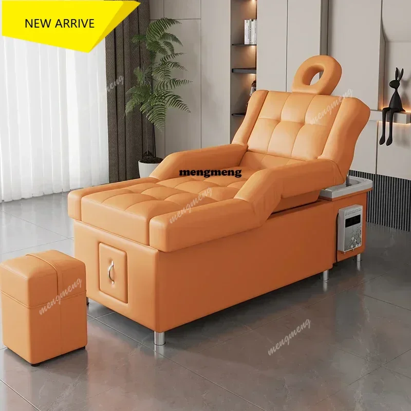 M138 Custom Luxury Modern Head Spa Foot Bath Back Lift Electric Reclining Massage Shampoo Bed