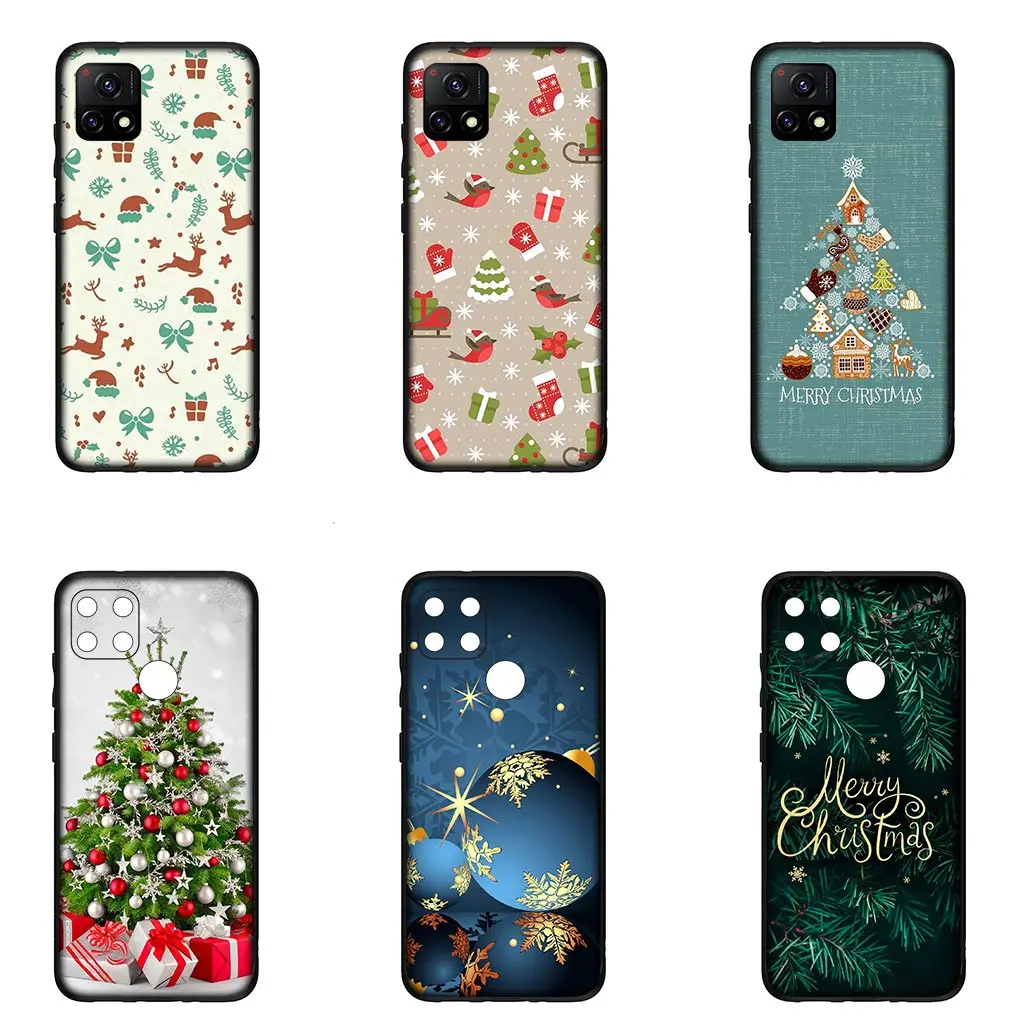 Merry Christmas Tree Deer Phone Casing for Huawei P30 P20 P10 Y6 Y7 Y9 Prime Mate 10 20 Pro Lite Y9A Y8S P Smart 2019 Cover Case