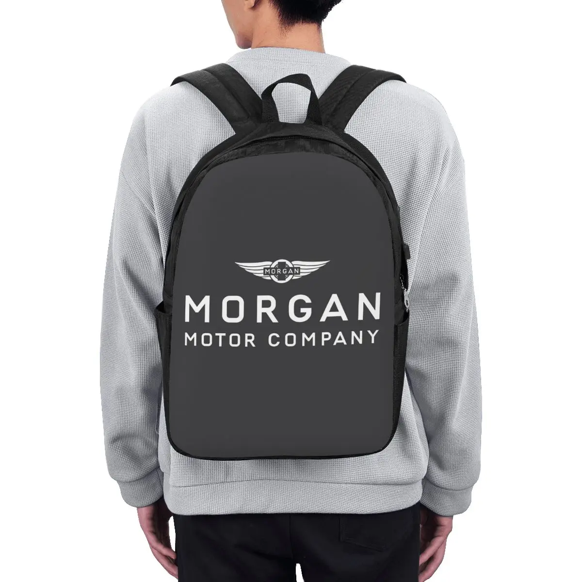 Morgan Motor Car Company Backpack Travel Notebook Bag Computer College Student School Bag Laptop Shoulder Bags for Men Women