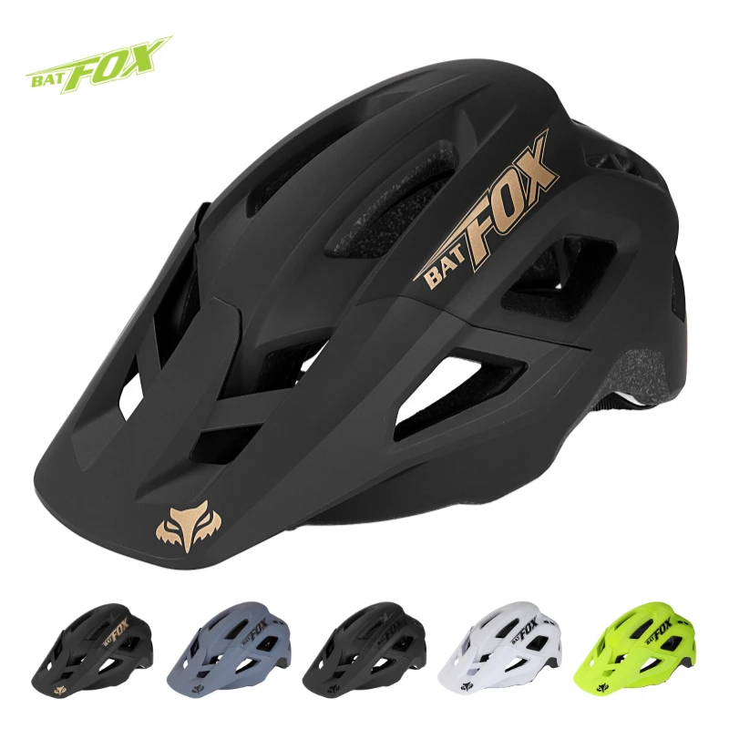 

BATFOX Bike Helmet men's bicycle helmet MTB casco bicicleta Mountain bike casco ciclismo hombre Matte black cycling helmets