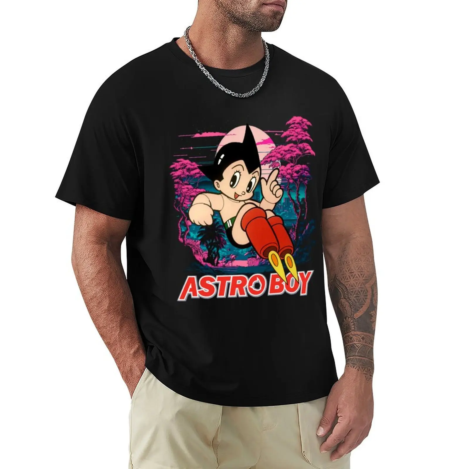 

astro boy classic anime T-Shirt graphic shirts custom t shirt black t-shirts for men