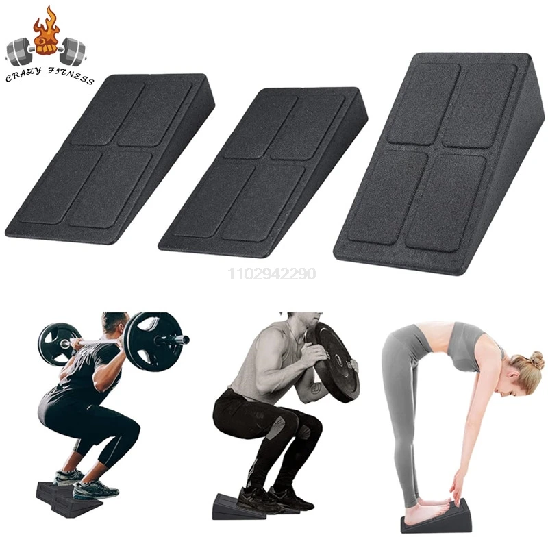 3pcs/Set Squat Wedge Block Adjustable Non-Slip Squat Ramp Deadlift Wedge Calf Stretcher Slant Board Strength For Squat Deadlift