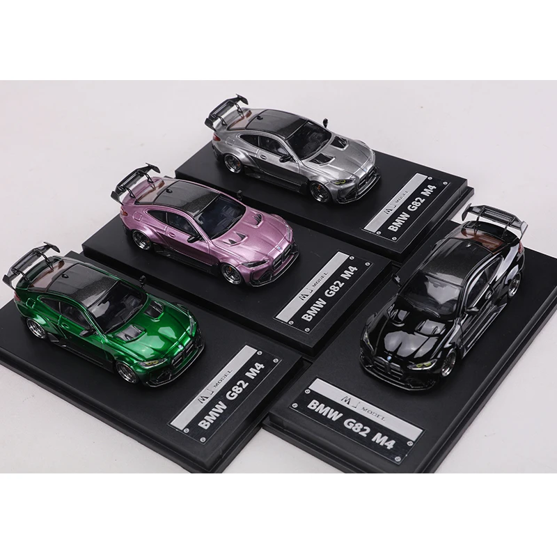 MJ 1:64 G82 M4 Alloy Model Car Simulation alloy casting car model toy collection display piece view 4