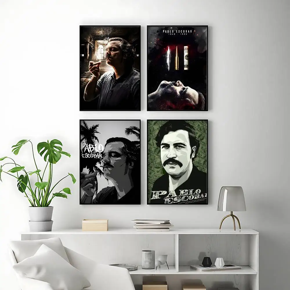 Bold TV Series Narcos Posters Premium Self-Adhesive No Residue Wall Sticker for Home Office Bar Decor