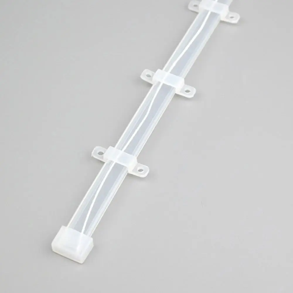 100 قطعة سيليكون LED قطاع فيكس كليب 8/10/12/16 مللي متر لا التظليل LED قطاع تصاعد بين قوسين شريط إضاءة مشبك النيون أنبوب تصاعد #1