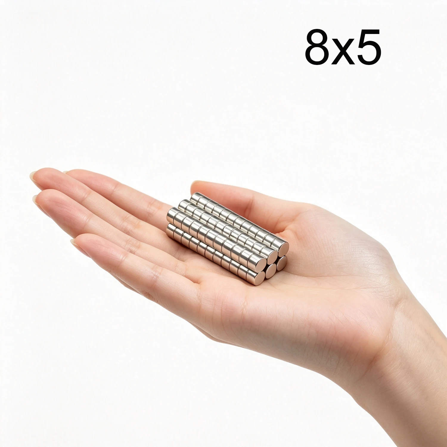 10/20/50/60Pcs Round Magnet 8X5 Magnet 8mm X 5mm Permanent Super Powerful Strong Small Magnets for Fridge, DIY, Building, Scien