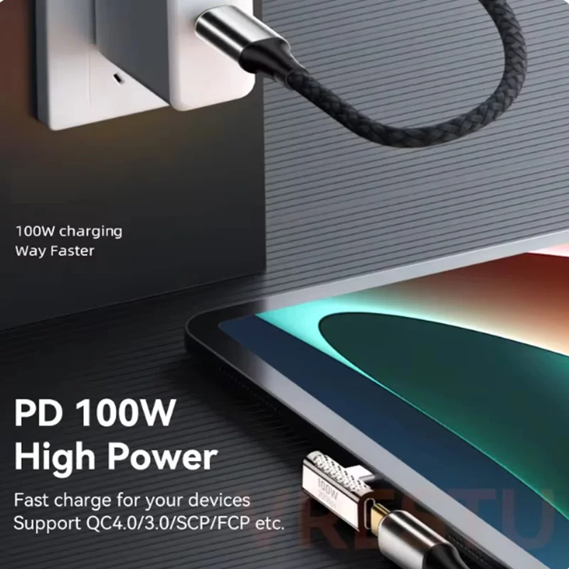 Type-C male to female USB C Converter 100W  Charging 20Gbps Data High Transfer Connector for PC Tablet 4K/8K Audio Video Adapter