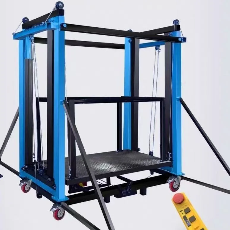 2-12m Remote Control Electric Scaffolding Custom Mobile Electric Lift Platform 300-800kg For Construction Decoration