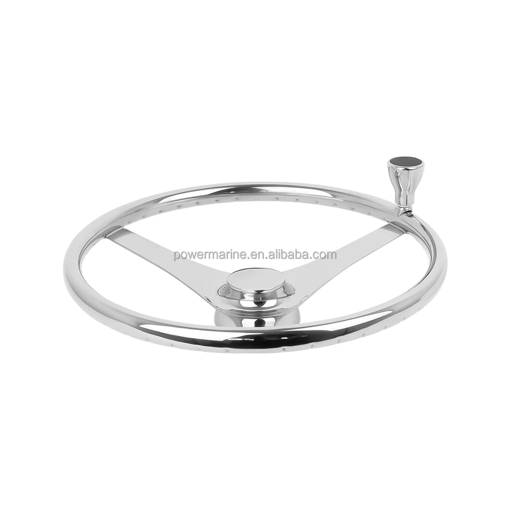 Boat Accessories Marine Hardware 316/304 Stainless Steel Marine Steering Wheel for Boat Yacht