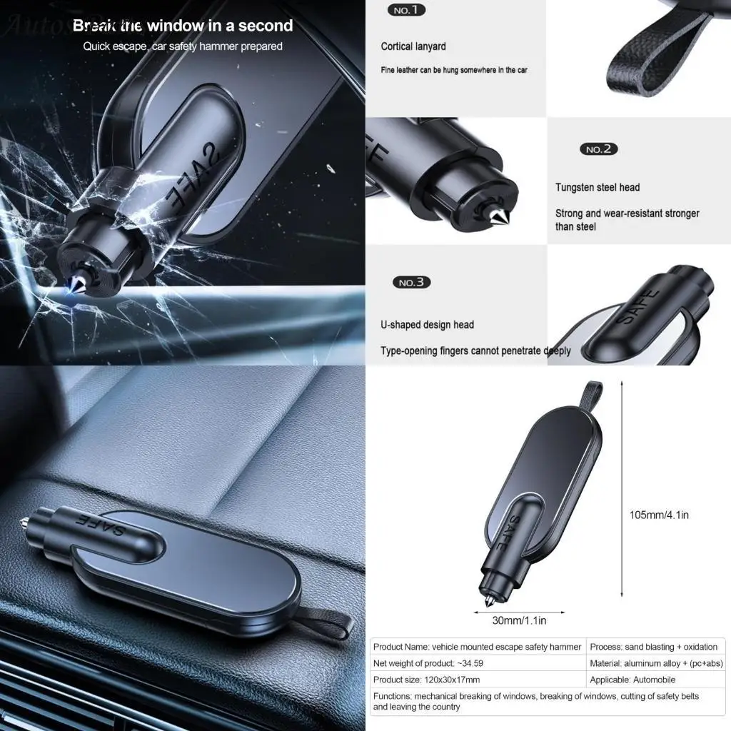 

57BA CAR Window Sfecter Essential Safety Tool для водителей Bready для автомобилей автомобиль