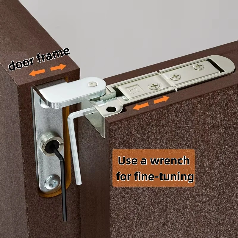 Invisible door hinge heaven and earth axis hinge hidden wooden swing three-dimensional adjustable heavy duty up and down shaft