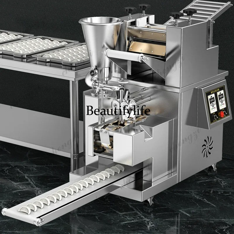 E5556 Commercial Automatic Large Output Dumpling Maker Machine For School Canteen Breakfast Shop Food Processing Dumpling Equip