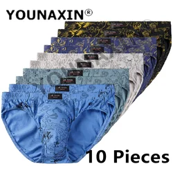 YOUNAXIN 10 Pieces Cotton Underpants For Men Briefs Male Underwear Knickers Panties Pant Shorts Undies Dropshipping