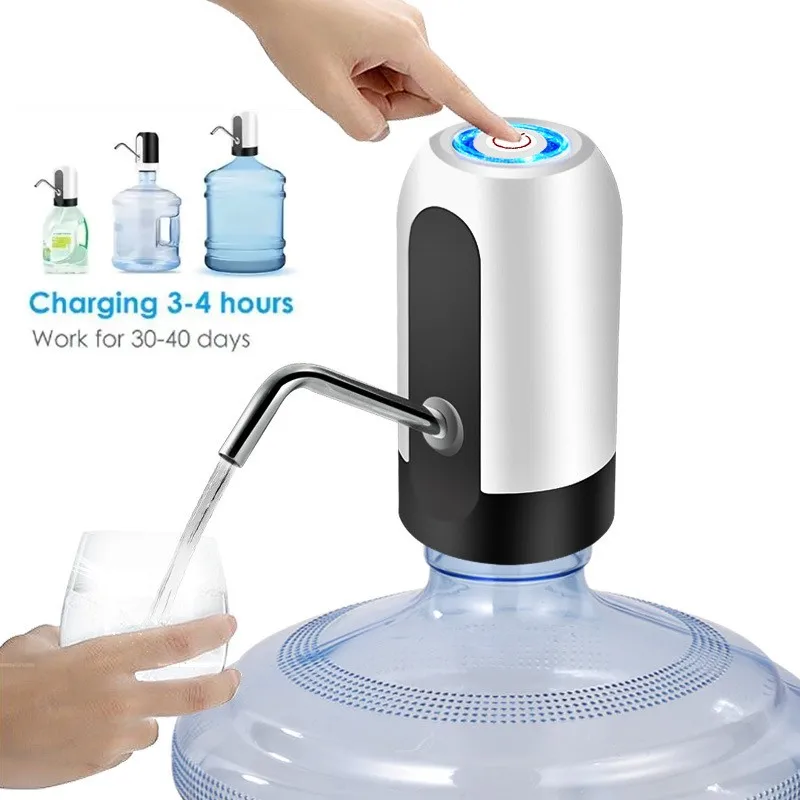 

Portable Water Dispenser Automatic Water Bottle Pump Electric Cold Water Dispenser for Garrafon USB Rehargable Switch Drinking