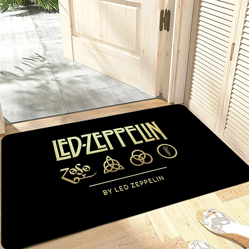 ممسحة الفانيلا الكلمة حصيرة داخلي القدم البساط Led زيبلين فضفاض السرير الحصير المطبخ الممر ماصة السجاد مثالية شرفة ديكو #3