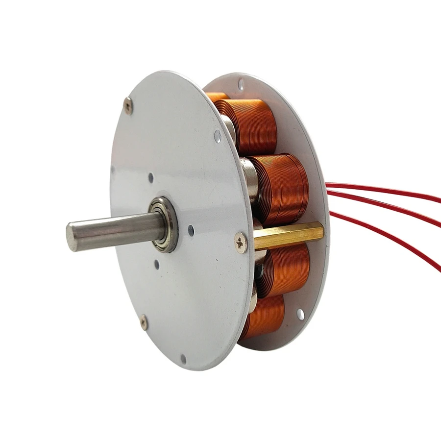 

Miniature Disc Iron Core Generator With Strong Magnetic And High Power Generation Multi Pole Three-Phase Mini AC Generator