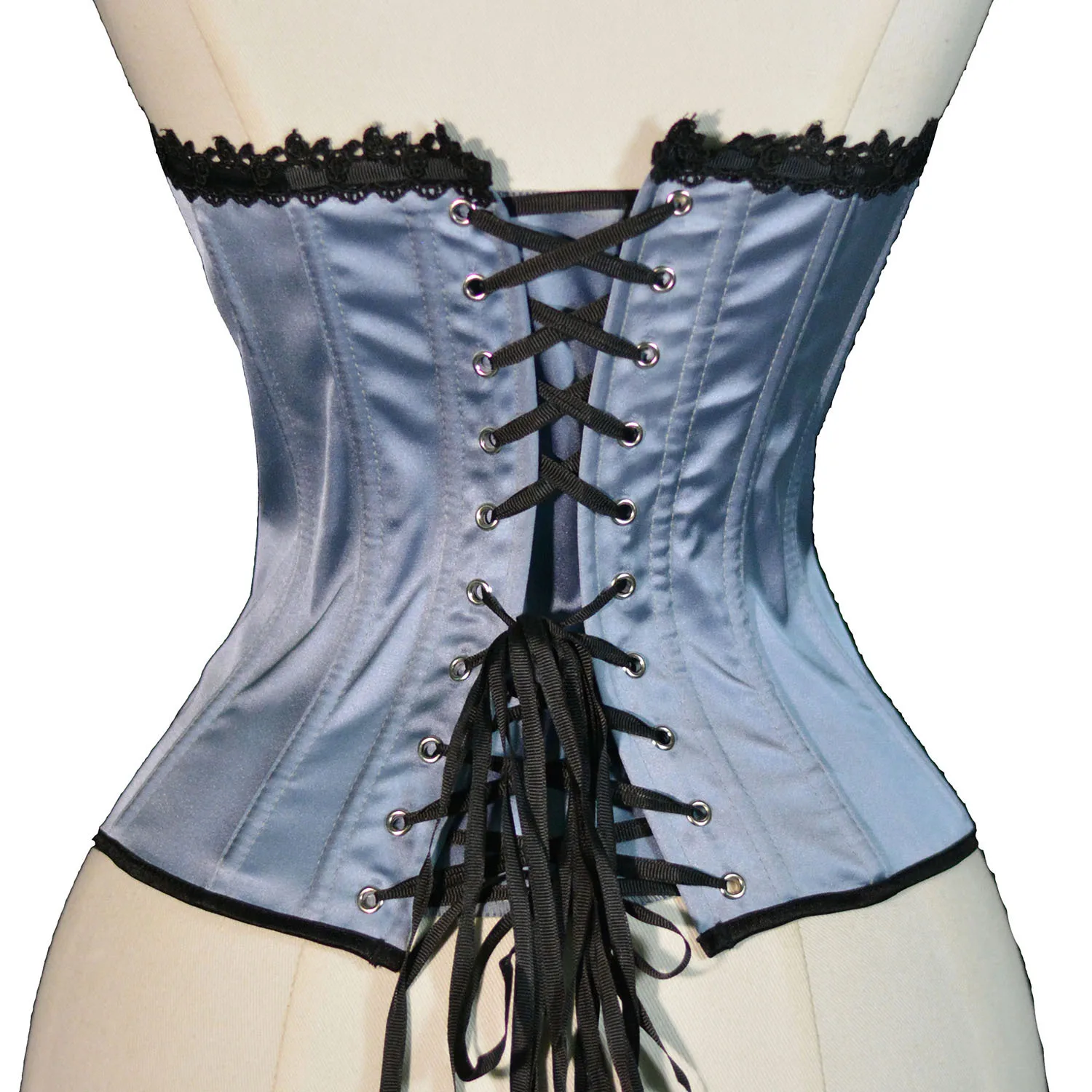 Keshangyi Court Top Satin Lace New French Tube Top Rear Strap Shoulder Strap Adjustment Fishbone Corset Top