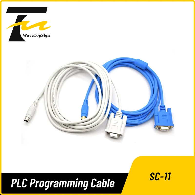 wavetopsign PLC Programming Cable Download cable SC-11 RS232 Serial Port 3meter  for Mitsubishi FX Series PLC Module
