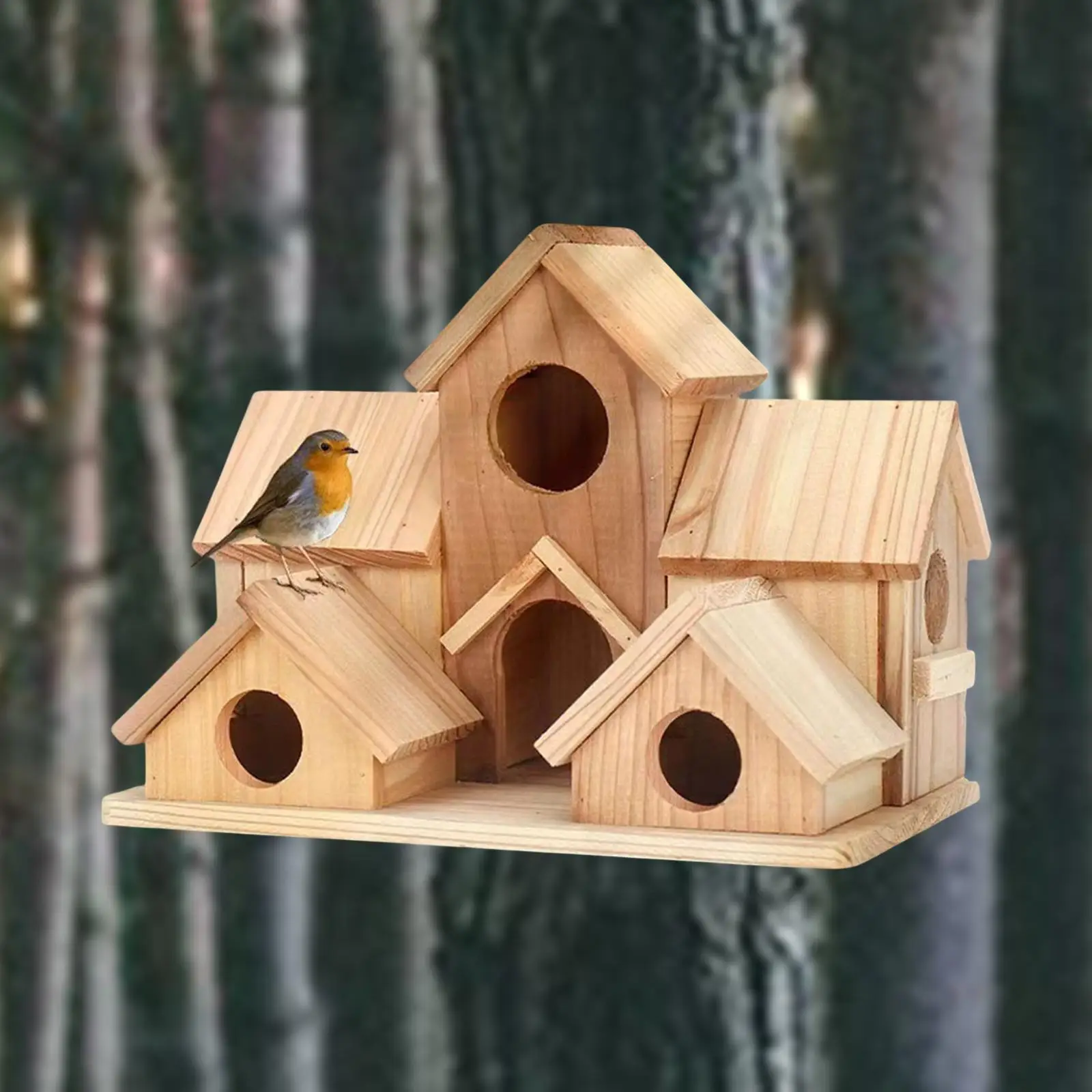 

Деревянный птичий домик, двор, домашний декор, простая установка, садовый подарок, гнездо колибри для гнездования попугая, сад, двор, открытый