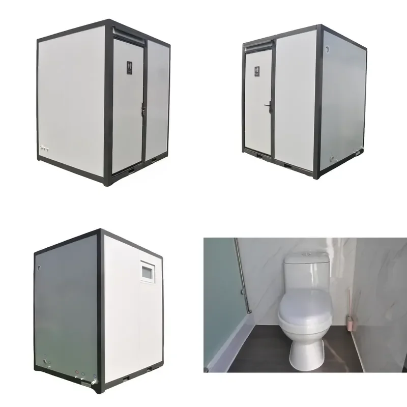 

YWM Certificate Sanitary Shower Washroom Flush Portable Bio Bathroom Unit Shower and Toilet Business Modern Container Houses