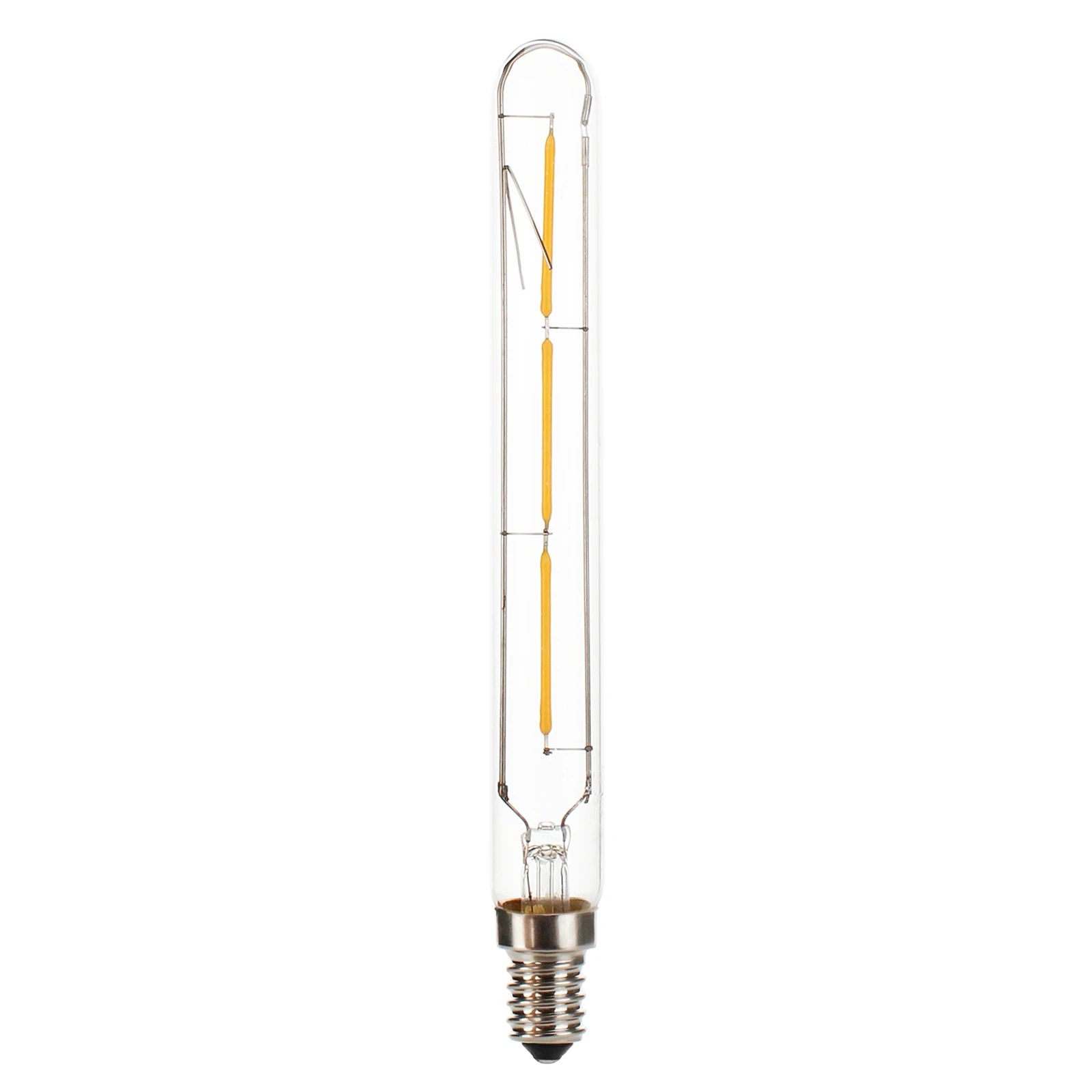 Imagem -03 - Lâmpada de Tubo Led Vintage Filamento Retro Lâmpada Antiga Tubular Concha de Vidro Branco Quente 3w 4w 6w T20 E14 220v 240v 2700k Peças