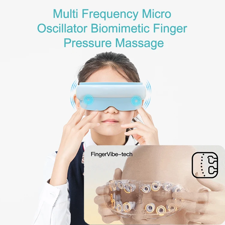 Eye Massager with Heat and Acupressure Massage Vibration, Relieves Eye Strain Good Gifts