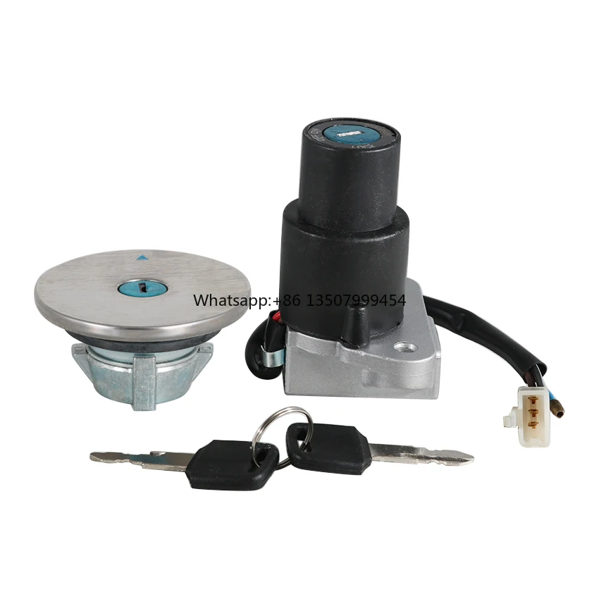 

Motorcycle Fuel Tank Cover Cap Lock With Ignition Switch Lock for FZR250 FZR400 FZR600