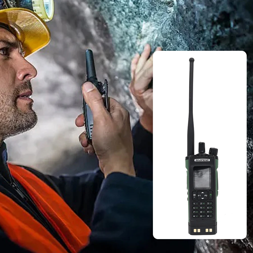 DM-32 Digital Walkie Talkie 2500mAh GPS Dual Mode Walkie Talkie Handheld Digital Walkie-Talkie for Construction Sites Hunting