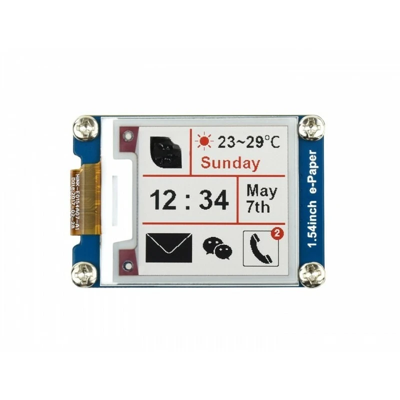For 1.54inch e-Paper Module B Three-color display 200x200 resolution SPI