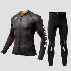 Men's 2/3mm Diving Wetsuit Jackets Pants Long Sleeve Diving Suit Scuba Jump Surfing Snorkeling Wetsuits