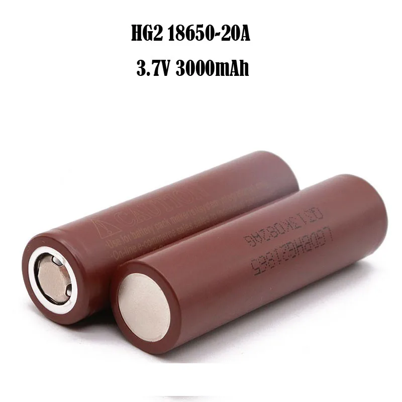 For LG HG2 INR18650 power battery 3000mAh 20A discharge ,high rate, high power, Suitable for Flashlight Electric drill tools
