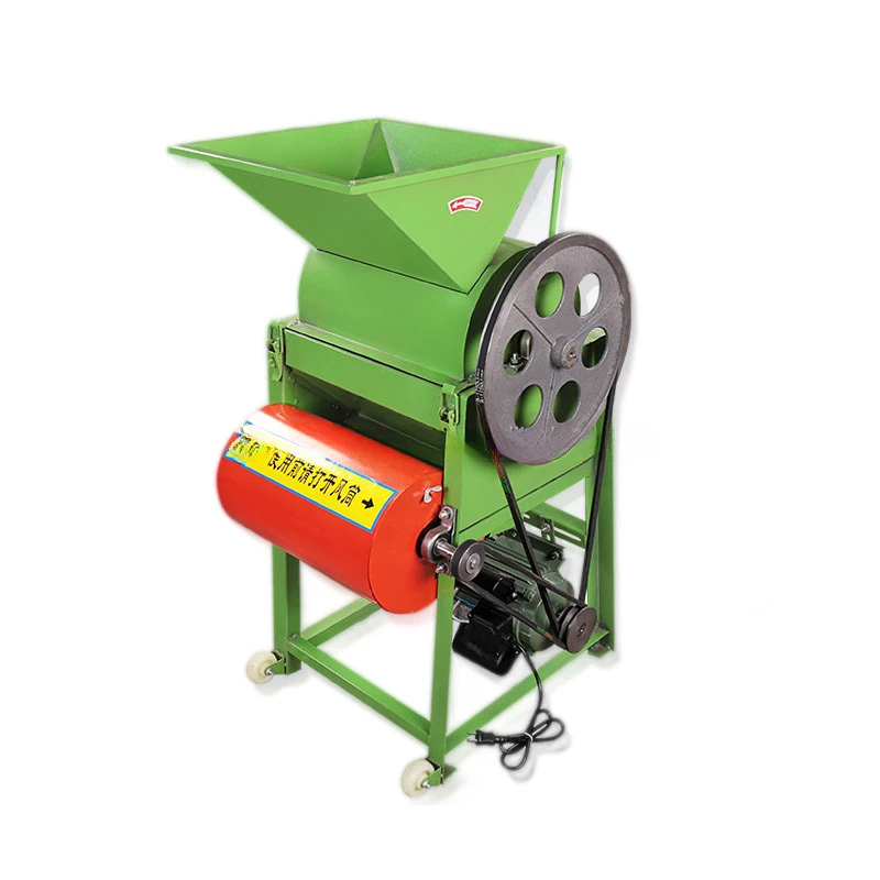 Efficiency Groundnut Castor Seed Dehuller Farm Use Portable Peanut Husk Removing Machine