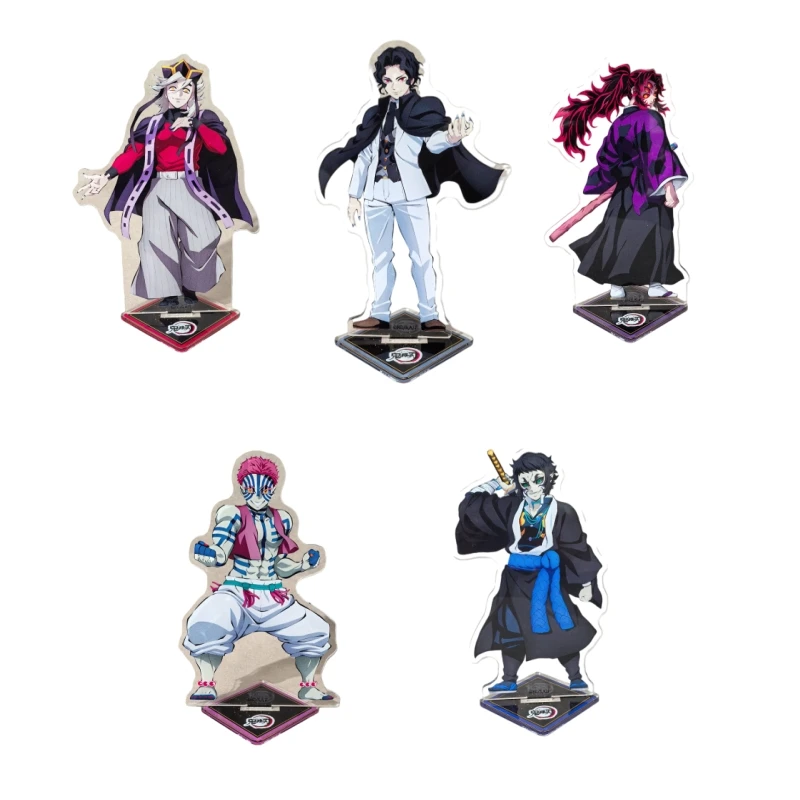 

Акриловая подставка Demon Slayer: Kimetsu No Yaiba Douma Kokushibo Akaza Настольный декор Коллекционная аниме-фигурка Подарки для фанатов злодеев